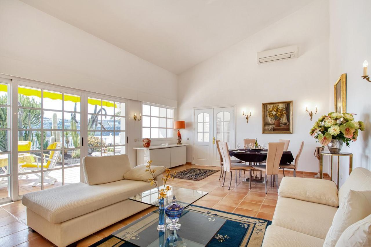 Stunning Villa With Breathtaking Ocean View Mogán 外观 照片