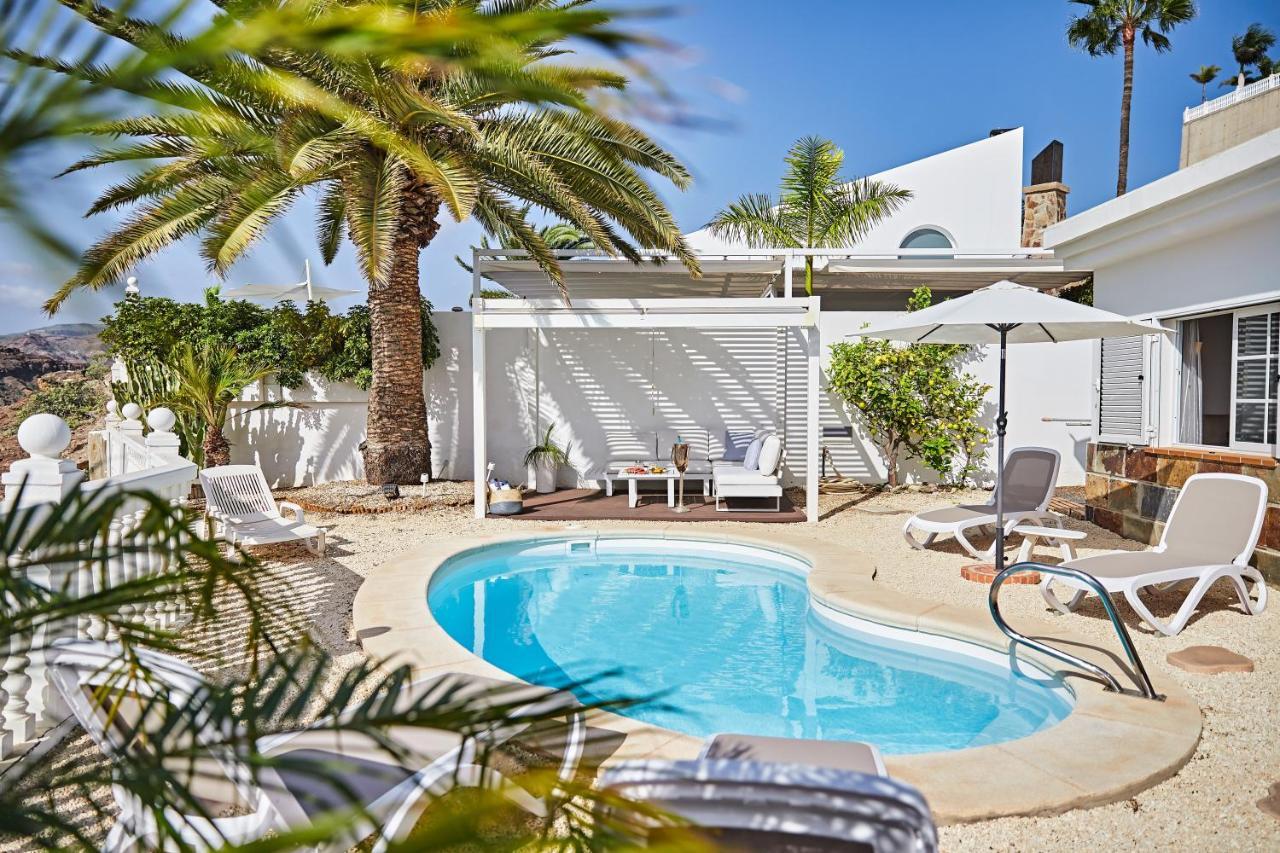 Stunning Villa With Breathtaking Ocean View Mogán 外观 照片